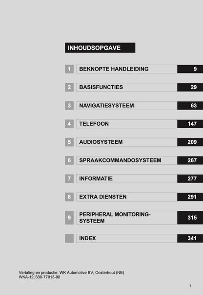 Toyota RAV4 Navigatie Touch Pro Handleiding 2013