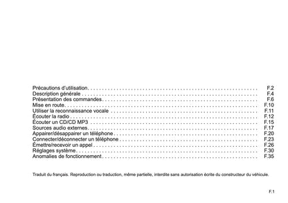 Renault CD Bluetooth Guide d'utilisation