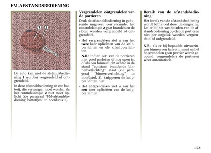 2000-2001 Renault Scénic Owner's Manual | Dutch