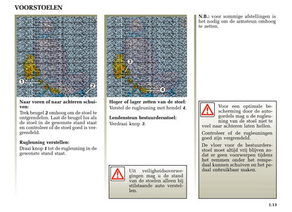 2000-2001 Renault Scénic Owner's Manual | Dutch