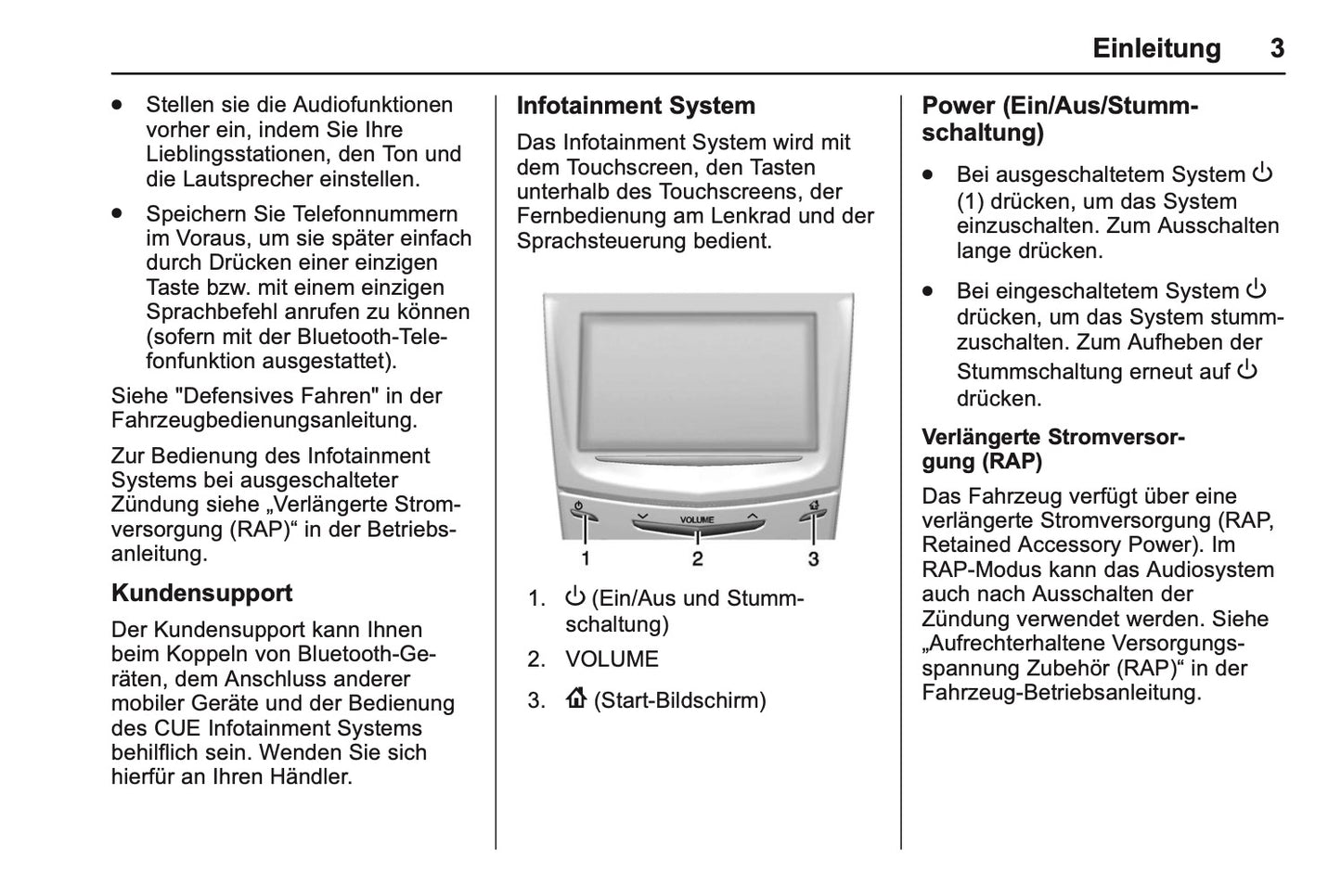 Cadillac Cue Infotainment System Bedienungsanleitung 2016