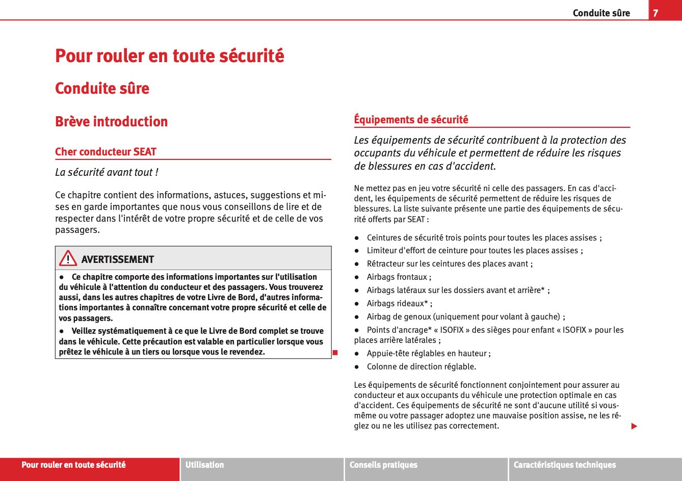 2009-2012 Seat Exeo Manuel du propriétaire | Français