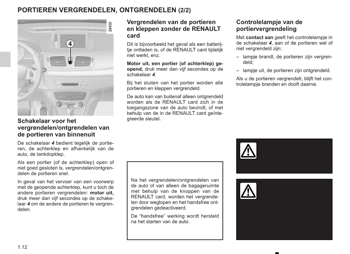 2014-2015 Renault Mégane Owner's Manual | Dutch