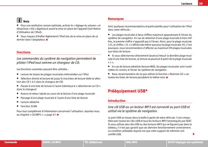 Seat Media System 1.0 Guide d'instructions