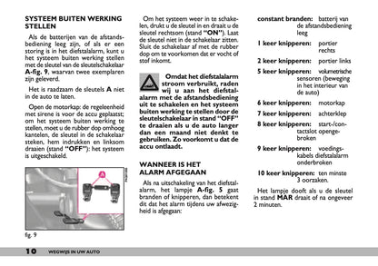 2000-2001 Fiat Seicento Gebruikershandleiding | Nederlands