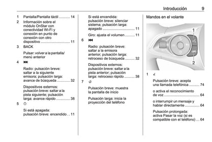 Opel Insignia Manual de infoentretenimiento 2017 - 2020