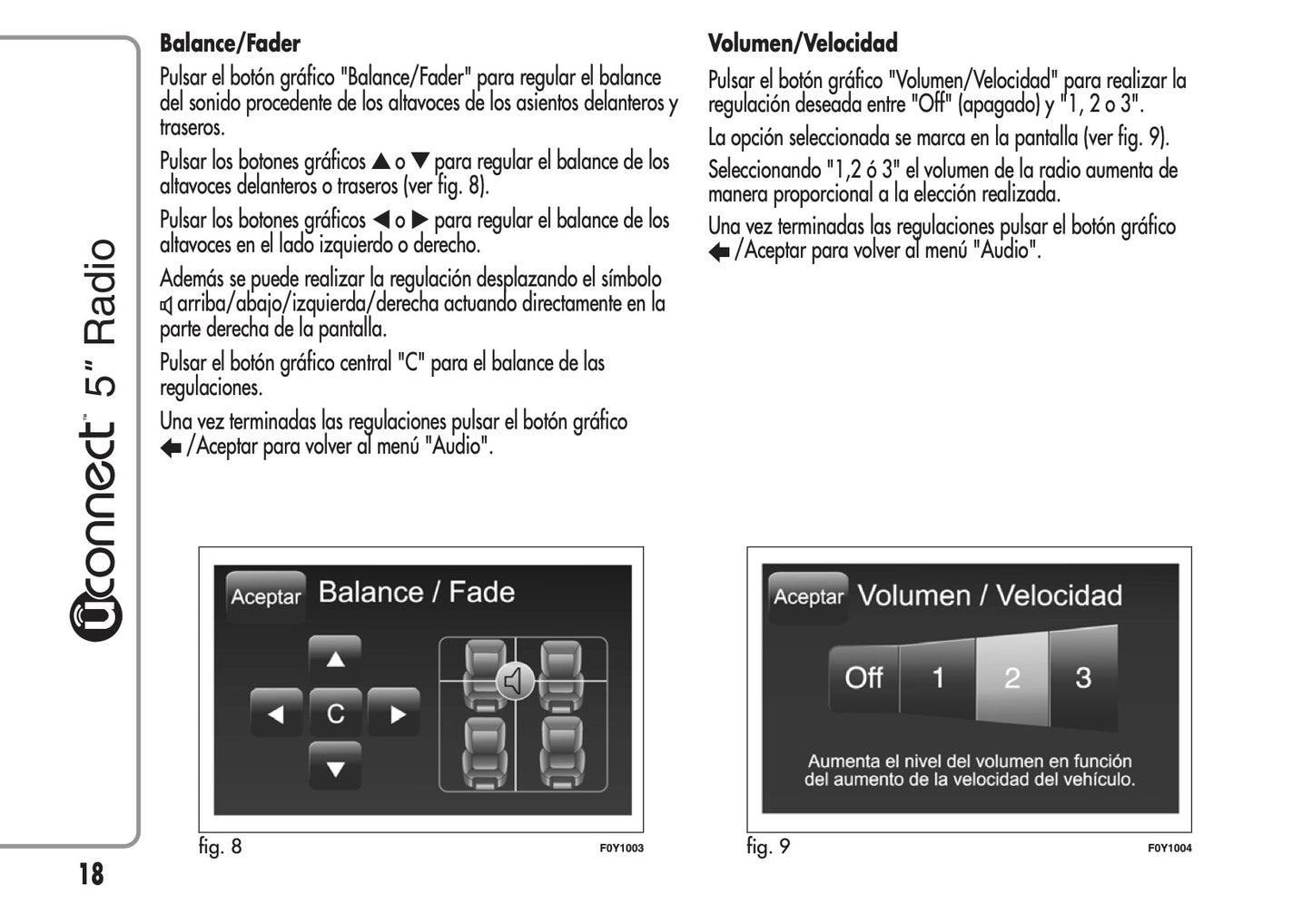 Alfa Romeo Mito Uconnect 5 Radio Instrucciones 2013 - 2016