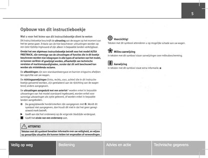 2010-2011 Seat Altea Freetrack Owner's Manual | Dutch