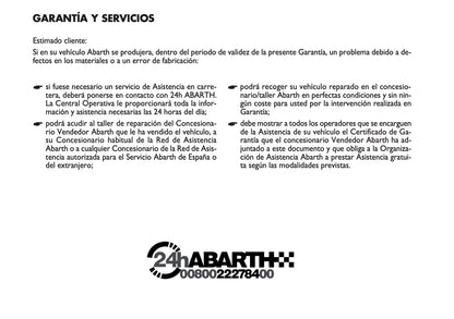 Abarth Garantia Y Servicios 2016 - 2018