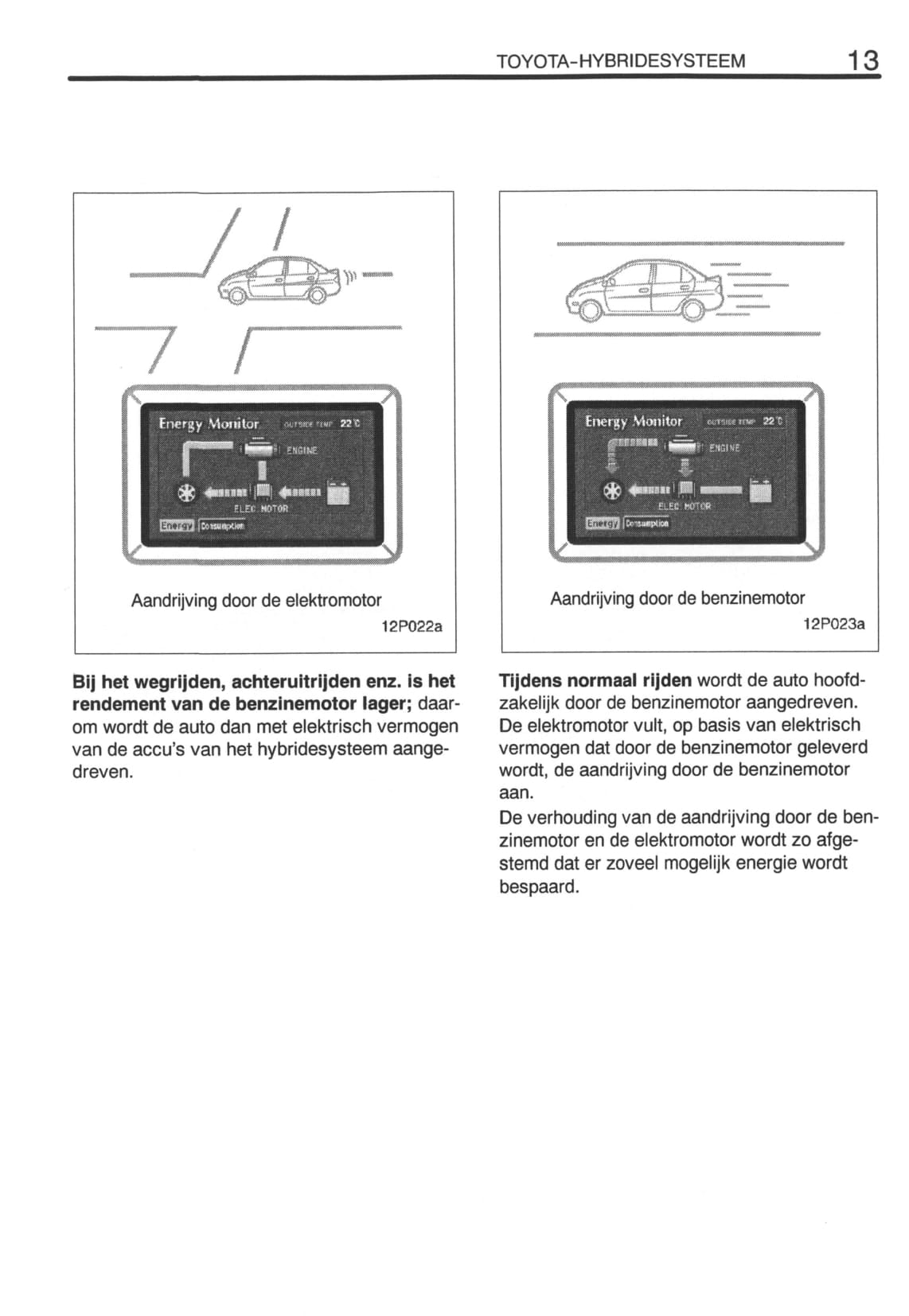 2000-2001 Toyota Prius Owner's Manual | Dutch