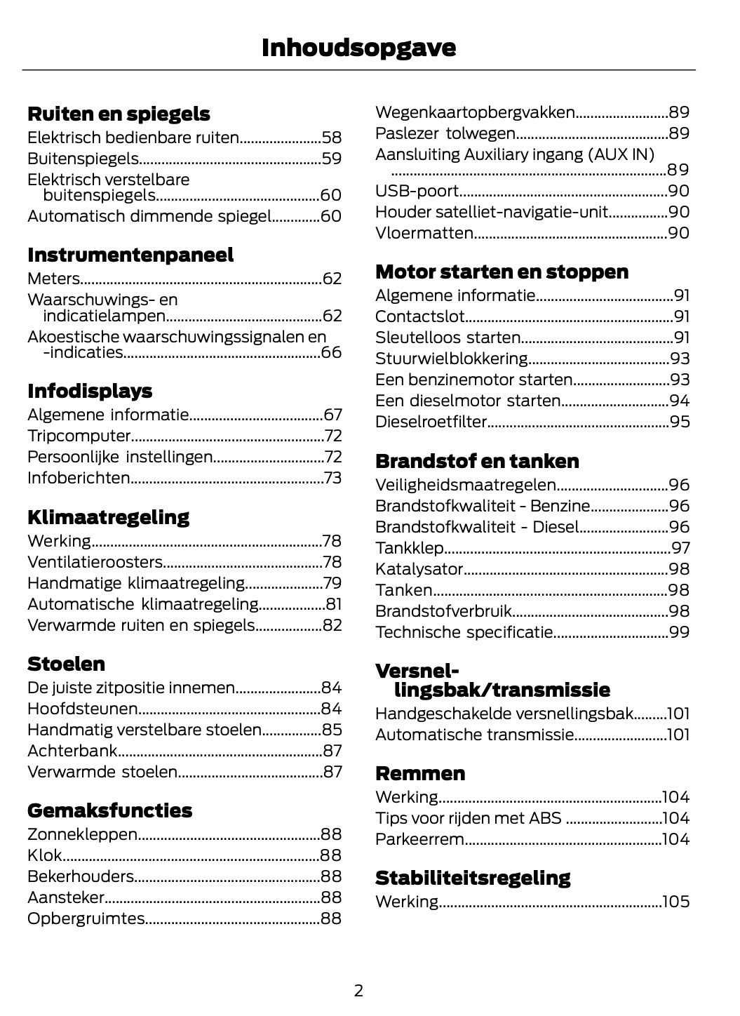 2011-2012 Ford Fiesta Bedienungsanleitung | Niederländisch