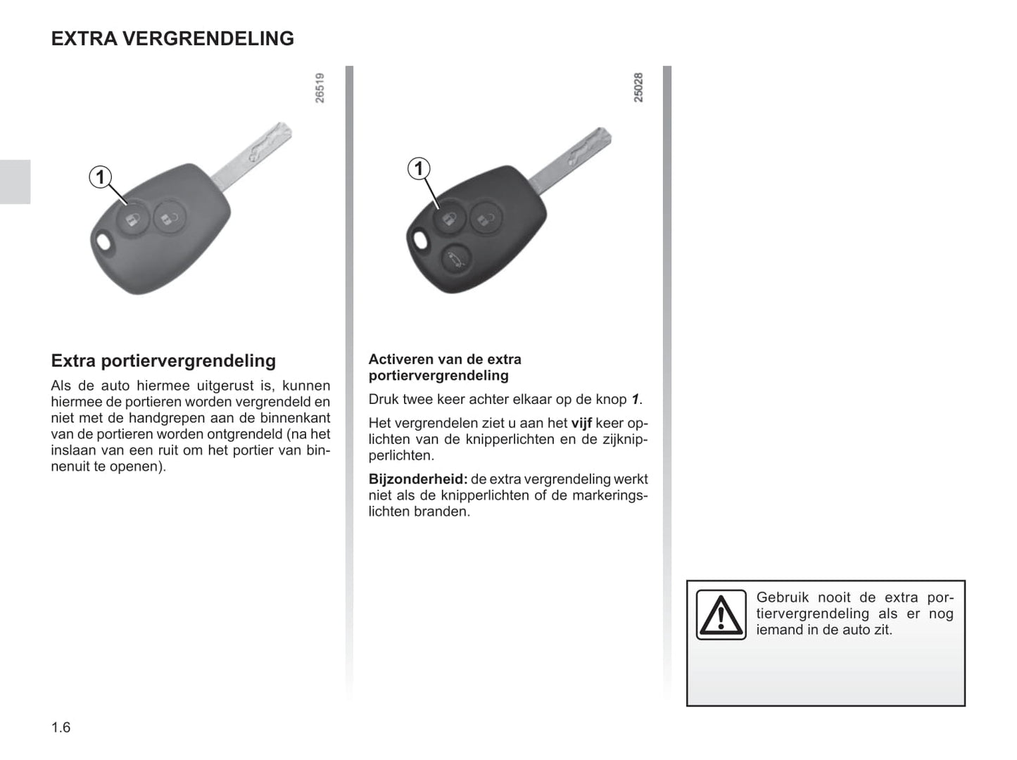 2015-2016 Renault Trafic Owner's Manual | Dutch