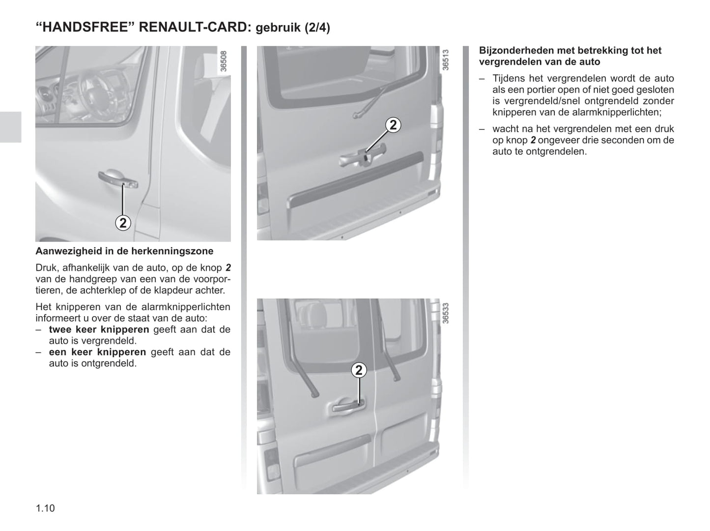 2015-2016 Renault Trafic Owner's Manual | Dutch