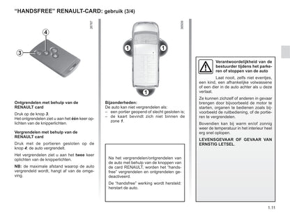 2015-2016 Renault Trafic Owner's Manual | Dutch