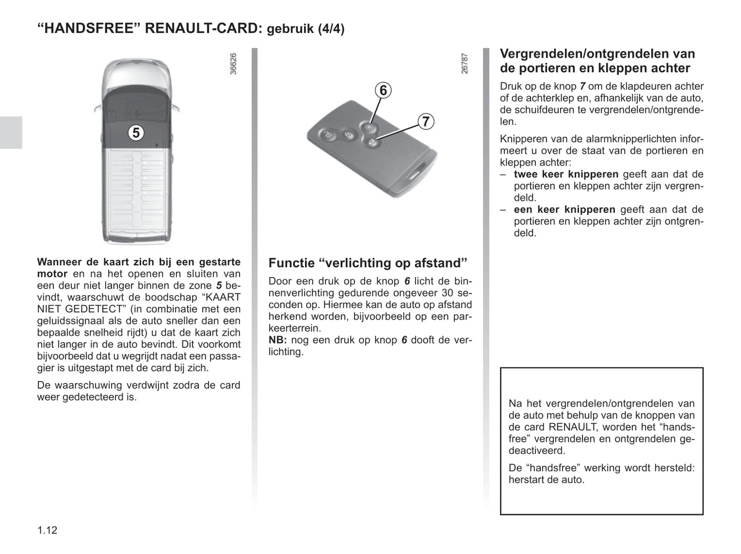 2015-2016 Renault Trafic Owner's Manual | Dutch