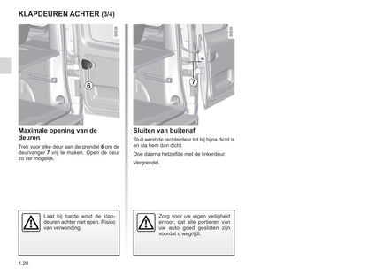 2015-2016 Renault Trafic Owner's Manual | Dutch