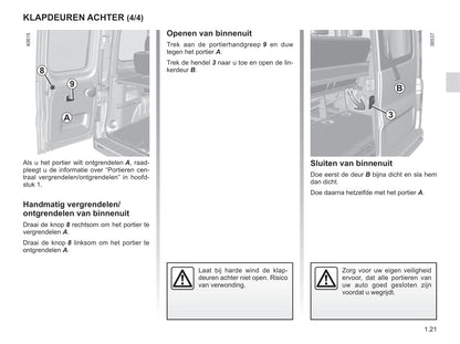 2015-2016 Renault Trafic Owner's Manual | Dutch