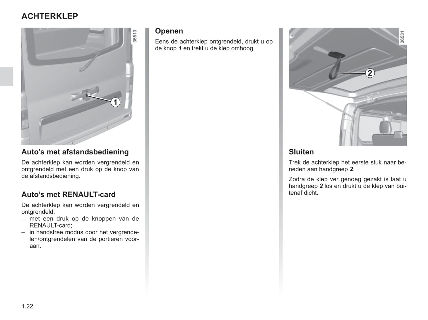 2015-2016 Renault Trafic Owner's Manual | Dutch