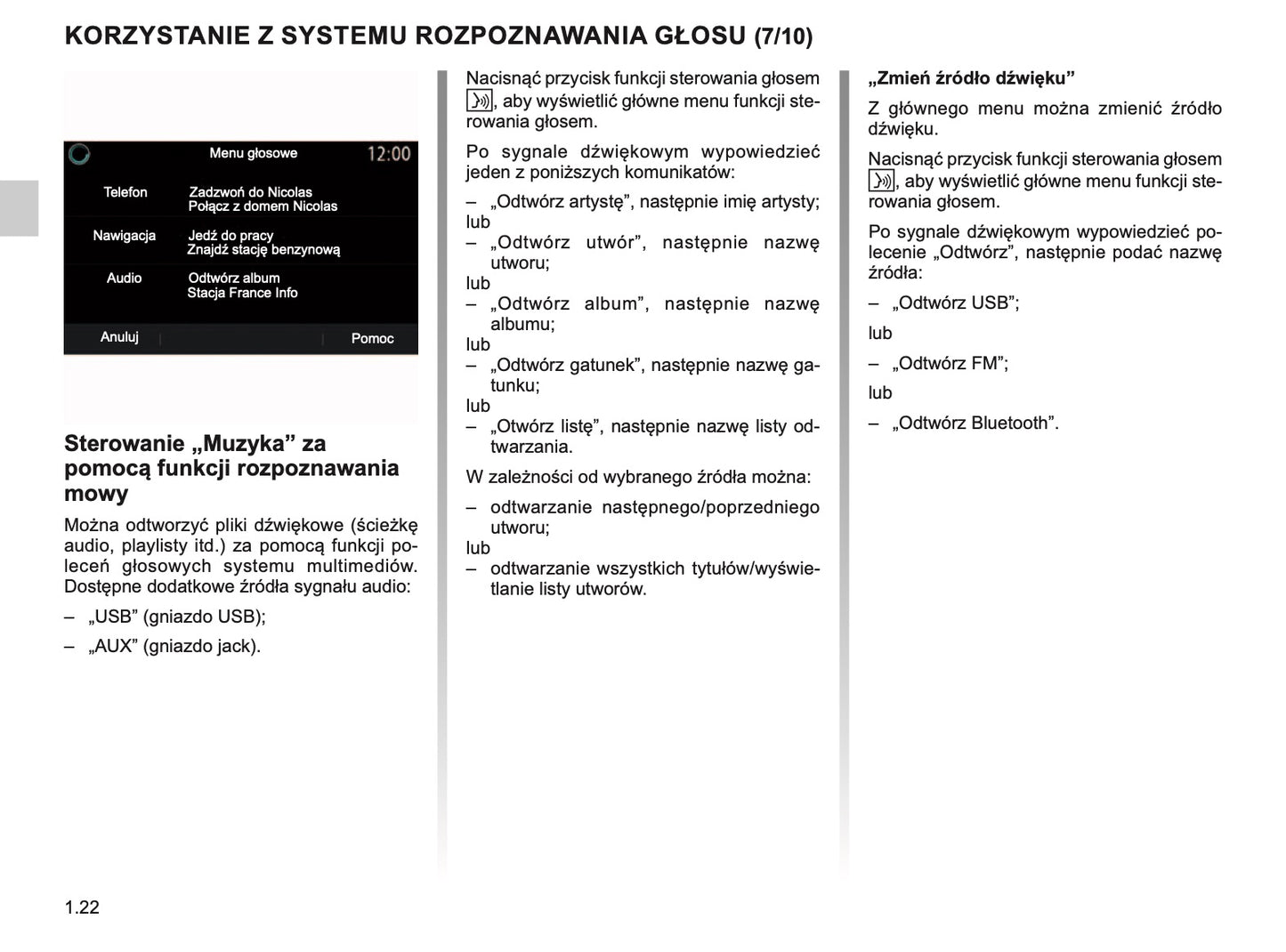 Renault Easy Connect Instrukcja obsługi 2019 - 2020