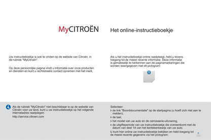 2012-2014 Citroën C3 Picasso Owner's Manual | Dutch