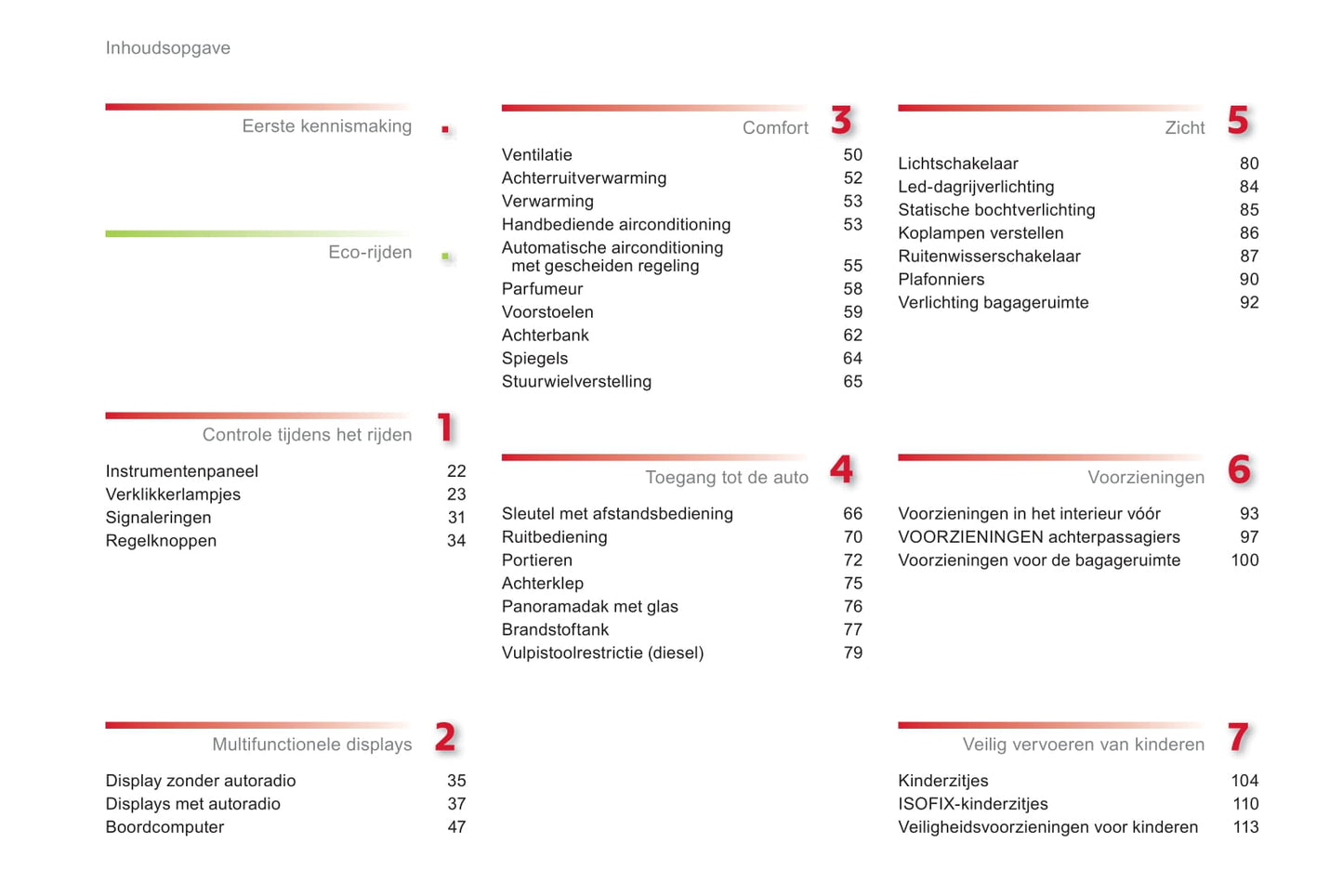 2012-2014 Citroën C3 Picasso Owner's Manual | Dutch