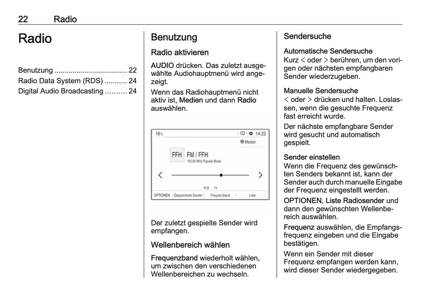 Opel Grandland X Infotainment Bedienungsanleitung 2017 - 2020