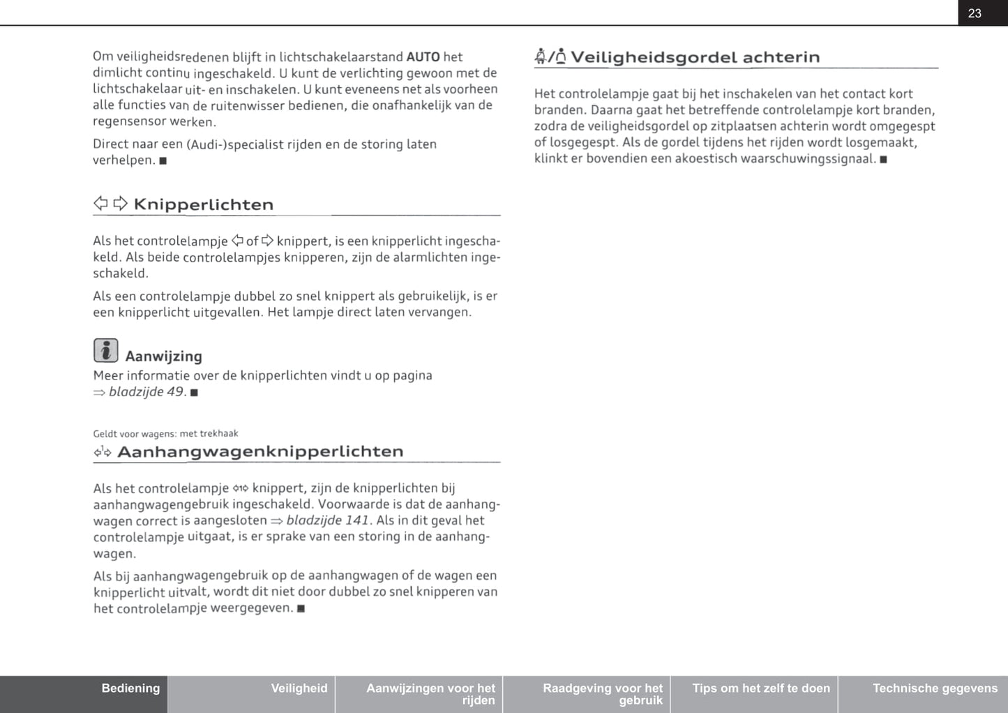 2010-2015 Audi A1 Bedienungsanleitung | Niederländisch