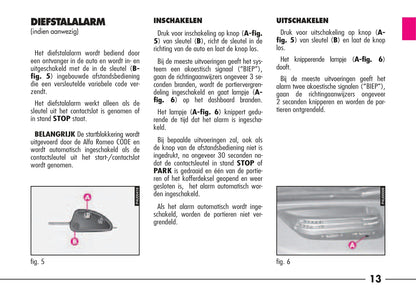 1997-2003 Alfa Romeo 156/156 Sportwagon Owner's Manual | Dutch