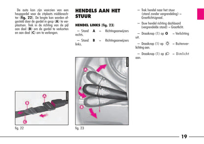 1997-2003 Alfa Romeo 156/156 Sportwagon Owner's Manual | Dutch