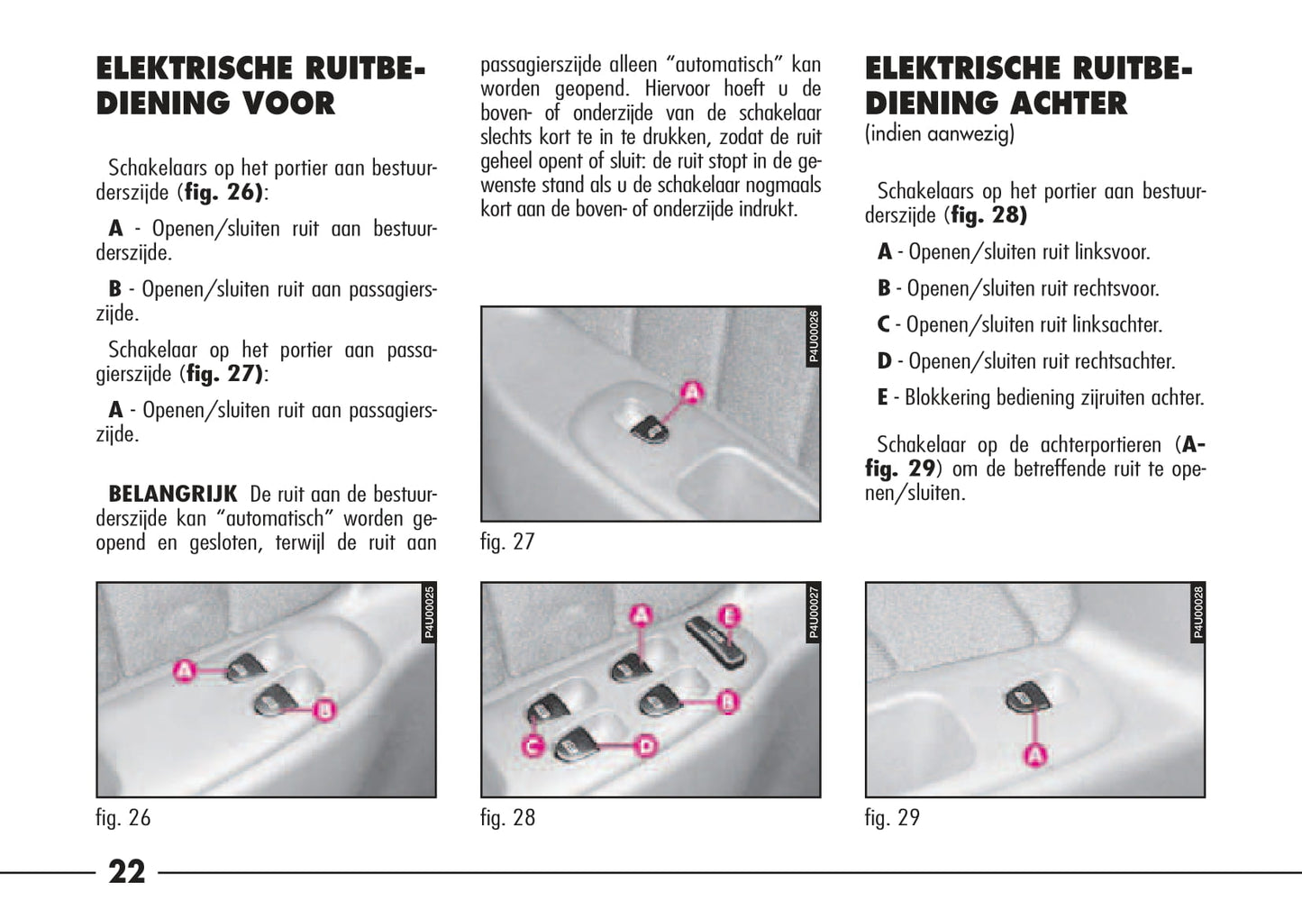 1997-2003 Alfa Romeo 156/156 Sportwagon Owner's Manual | Dutch