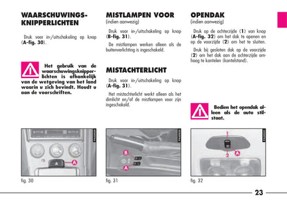 1997-2003 Alfa Romeo 156/156 Sportwagon Owner's Manual | Dutch