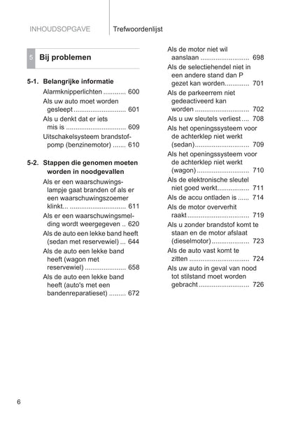 2014-2015 Toyota Avensis Owner's Manual | Dutch