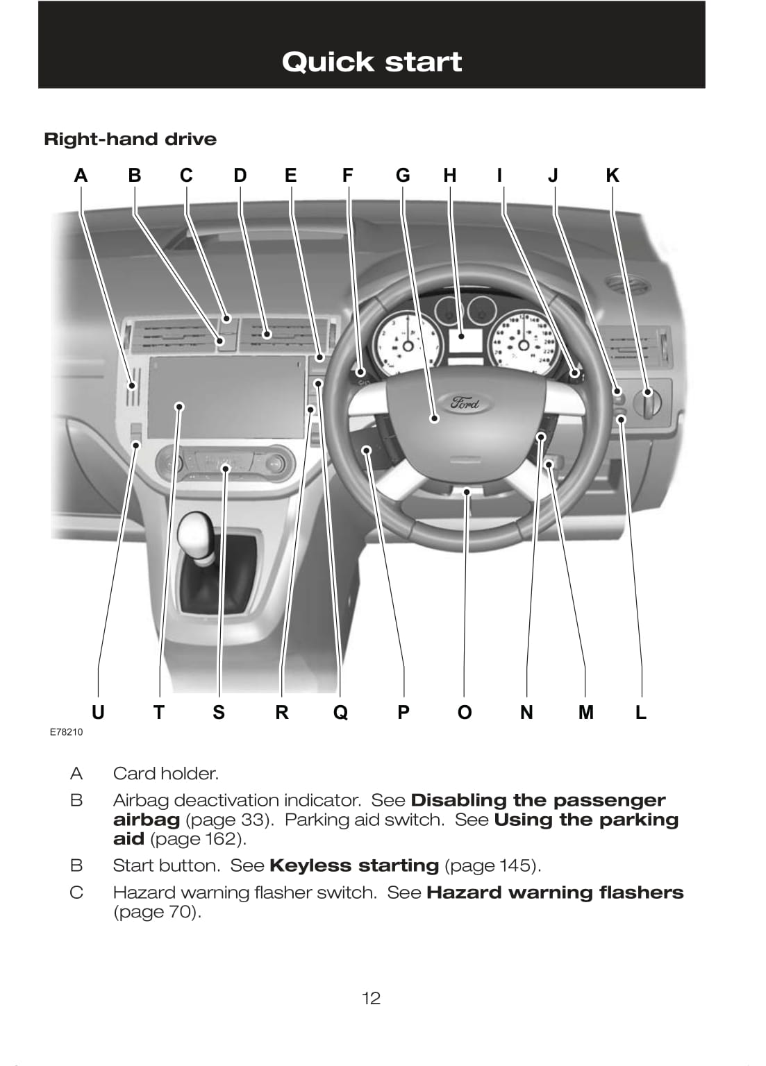 2007-2008 Ford C-Max Gebruikershandleiding | Engels