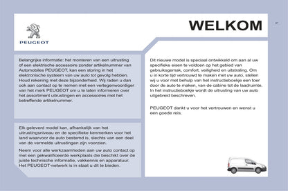 2011-2012 Peugeot Partner Gebruikershandleiding | Nederlands