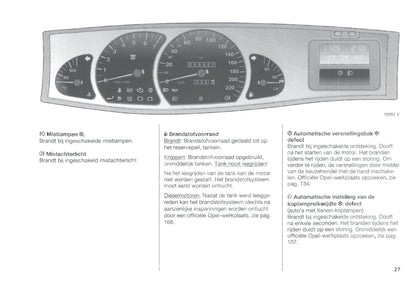 1994-1999 Opel Omega Gebruikershandleiding | Nederlands