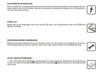 2006-2007 Fiat Grande Punto Gebruikershandleiding | Nederlands