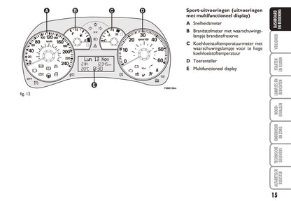 2006-2007 Fiat Grande Punto Gebruikershandleiding | Nederlands