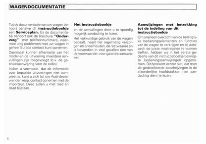 1994-2002 Audi A8/S8 Manuel du propriétaire | Néerlandais