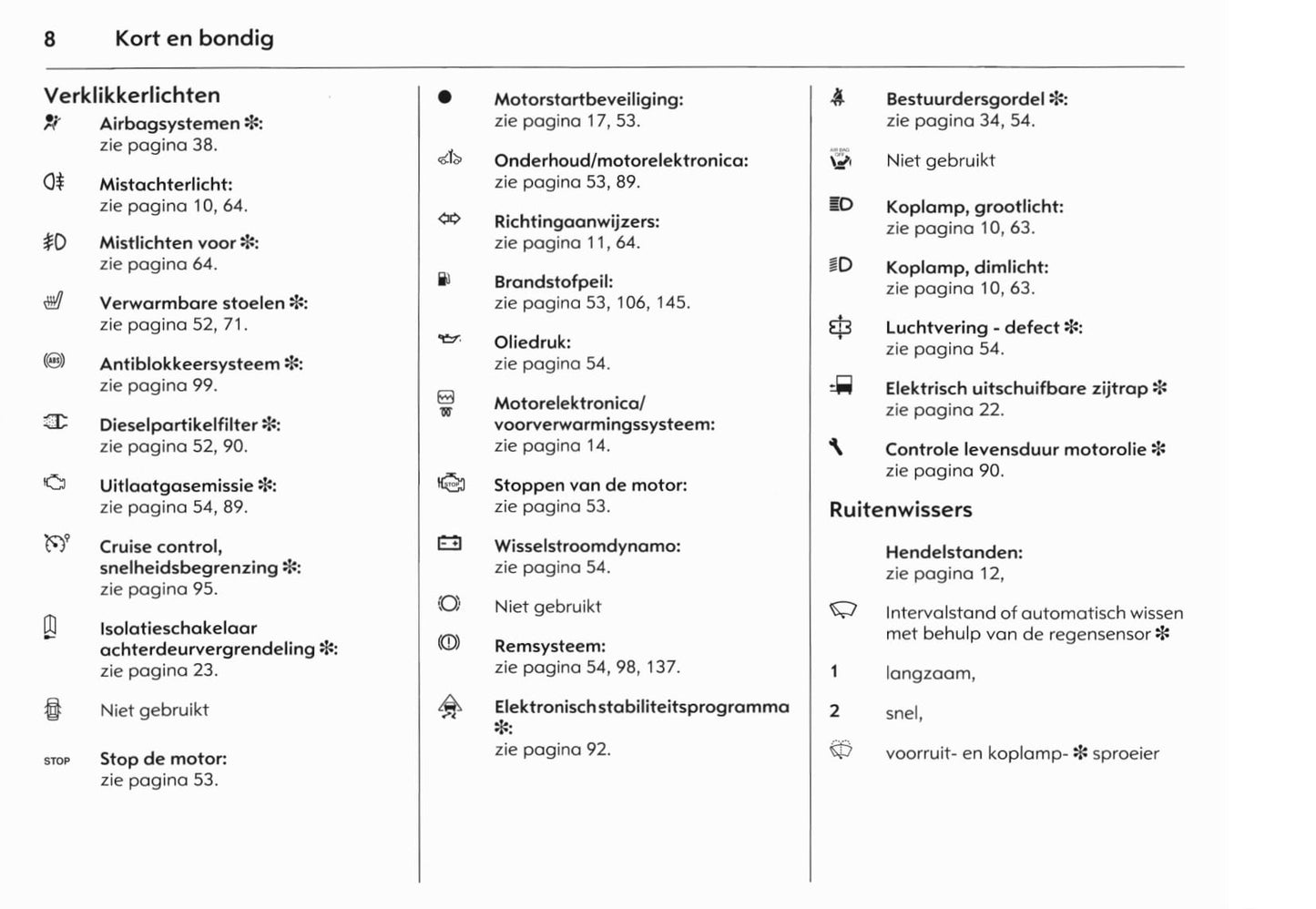 2006-2010 Opel Movano Owner's Manual | Dutch