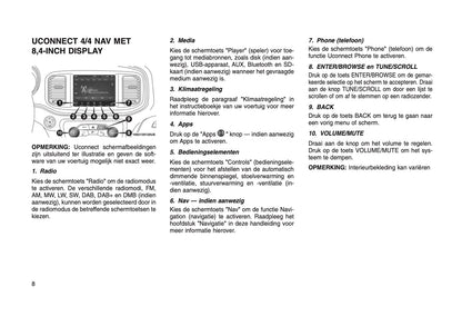 Uconnect 4/4 Nav Met 8.4 Display Handleiding 2019