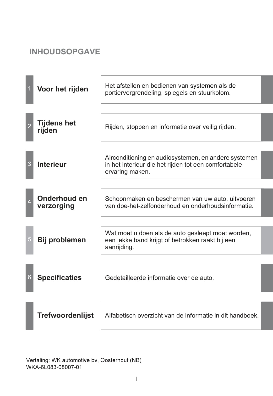 2007-2008 Toyota Auris Owner's Manual | Dutch