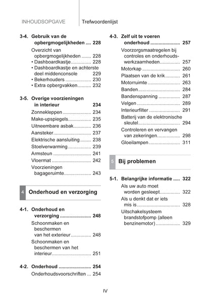 2007-2008 Toyota Auris Owner's Manual | Dutch