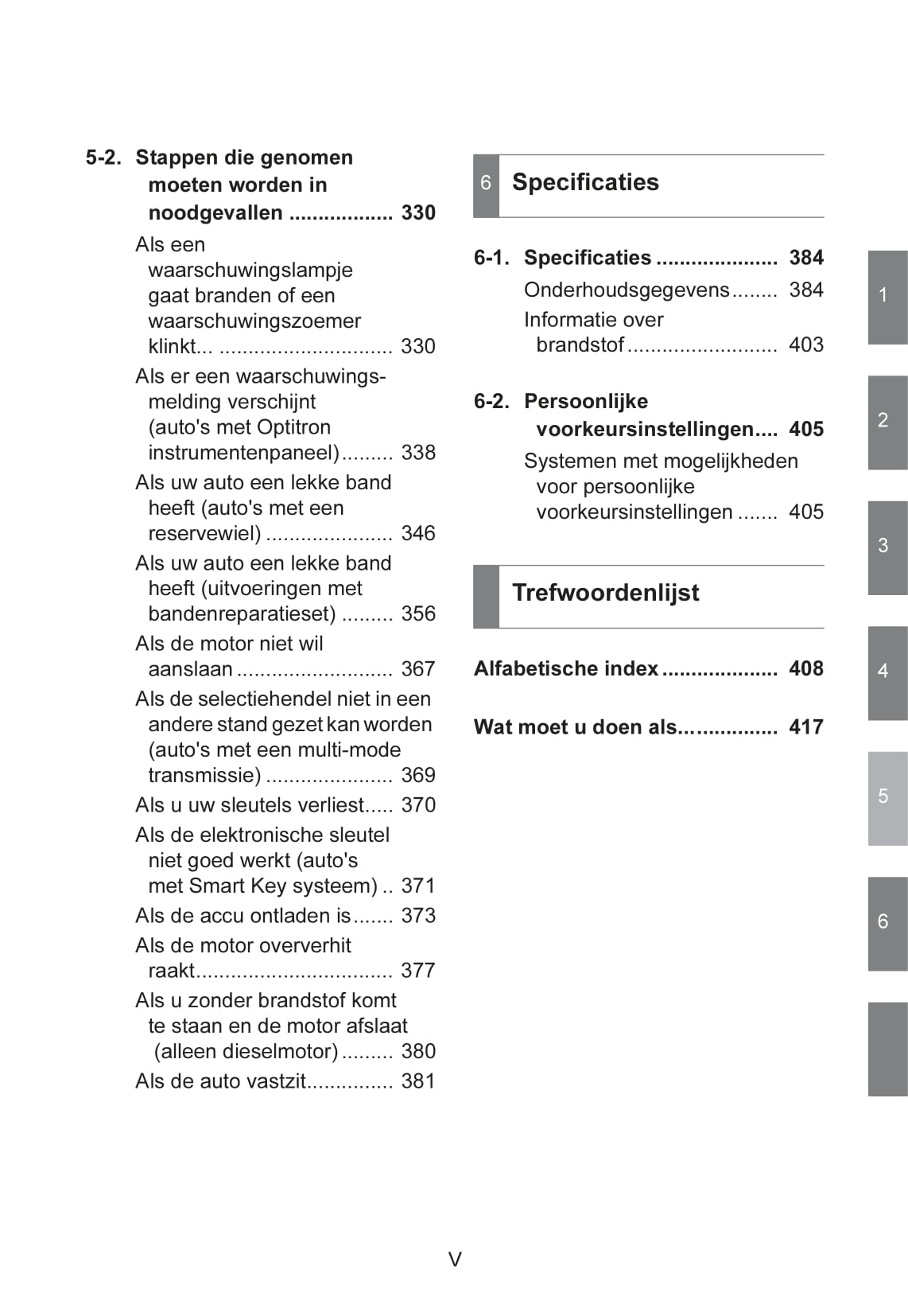 2007-2008 Toyota Auris Owner's Manual | Dutch