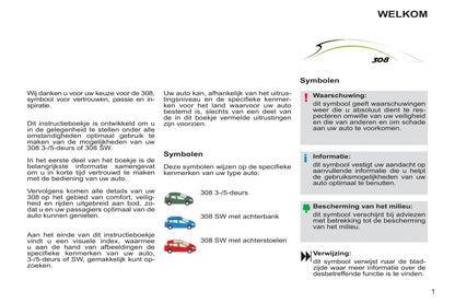 2012-2013 Peugeot 308 Gebruikershandleiding | Nederlands