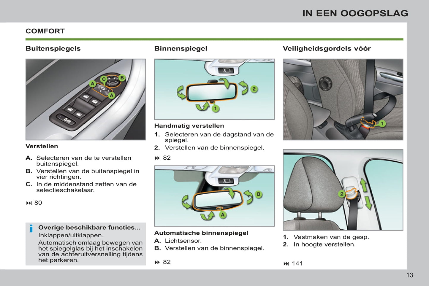 2012-2013 Peugeot 308 Gebruikershandleiding | Nederlands