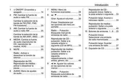 Opel Combo Manual de infoentretenimiento 2011 - 2017