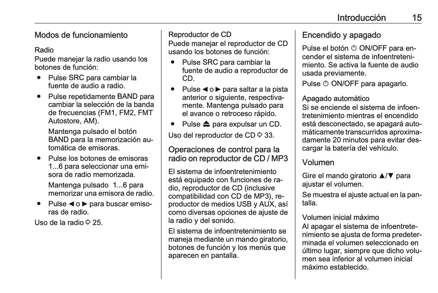 Opel Combo Manual de infoentretenimiento 2011 - 2017