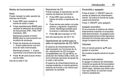 Opel Combo Manual de infoentretenimiento 2011 - 2017