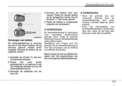 2007-2008 Kia Rio Owner's Manual | Dutch