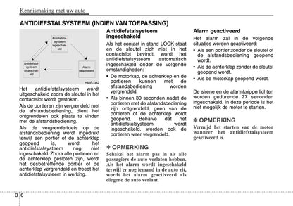 2007-2008 Kia Rio Owner's Manual | Dutch